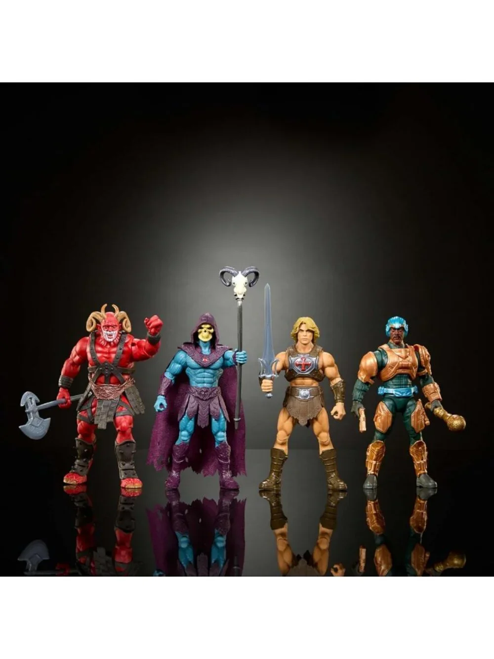 Masters of the Universe Action Figures 4-Pack - He-Man, Skeletor & Goat Man, 5.5